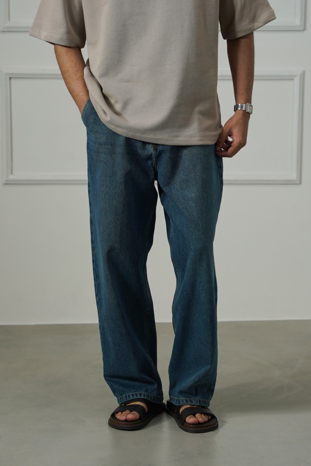 DARK BLUE SKATER JEANS