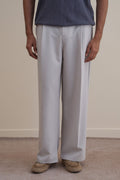 IVORY PLEATED PANTS