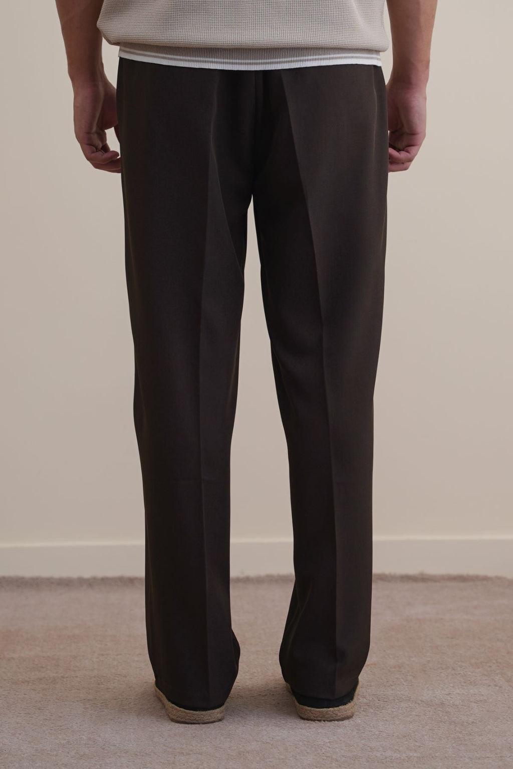 BROWN COIN POCKET DETAIL PANTS
