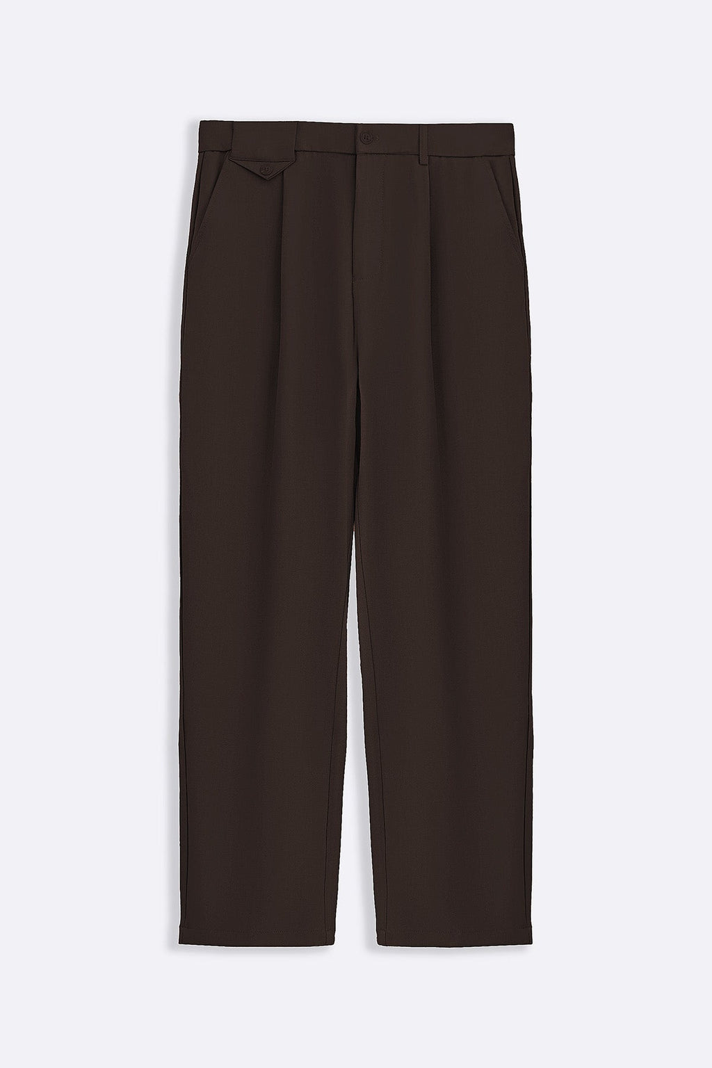 BROWN COIN POCKET DETAIL PANTS