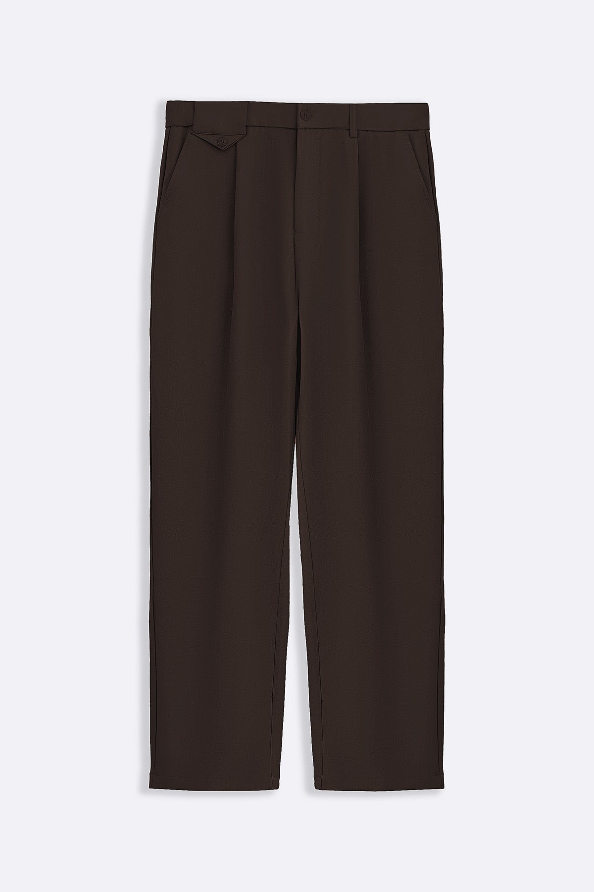 BROWN COIN POCKET DETAIL PANTS