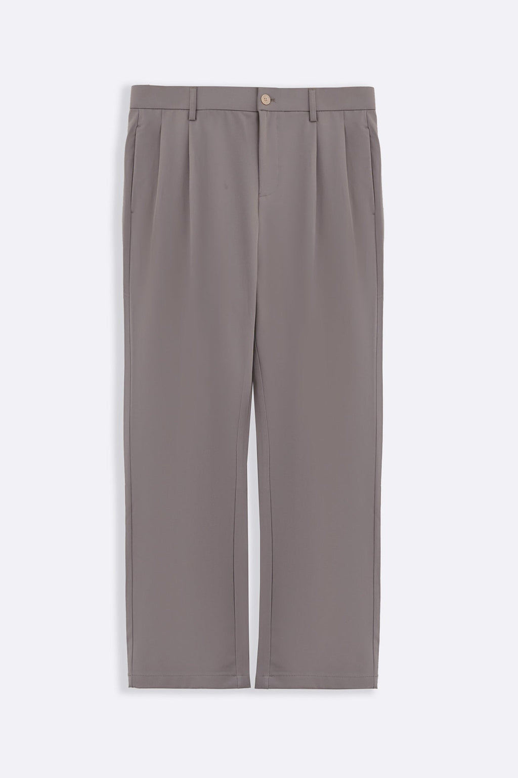 MOUSE GREY DOUBLE PLEAT PANTS