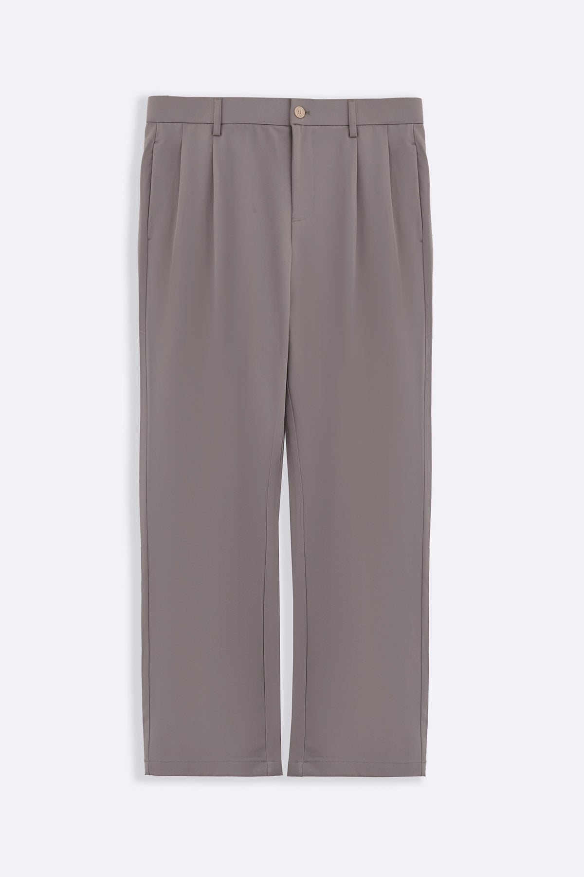 MOUSE GREY DOUBLE PLEAT PANTS