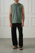 BLACK EASY PLEATED PANTS