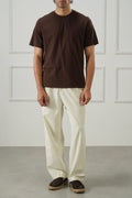 WHITE EASY PLEATED PANTS