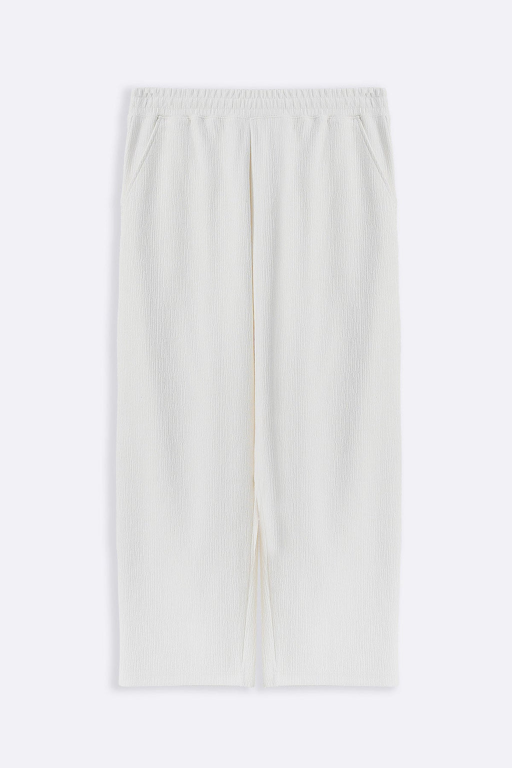 CREAM TENCEL COTTON PANTS