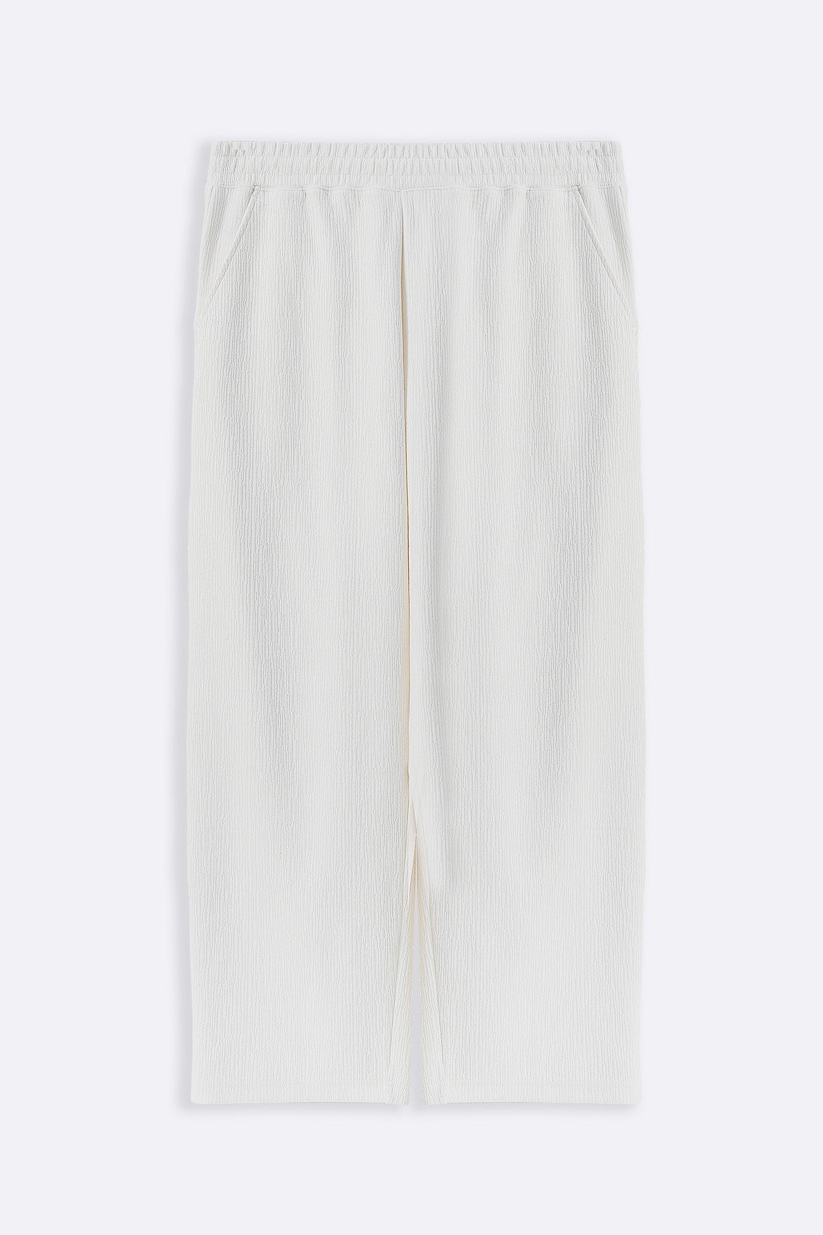 CREAM TENCEL COTTON PANTS