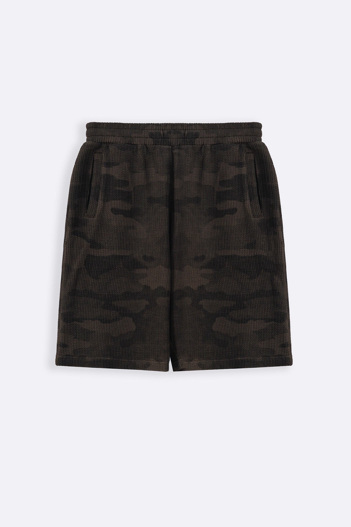 COFFEE CAMO TEXTURED SHORTS