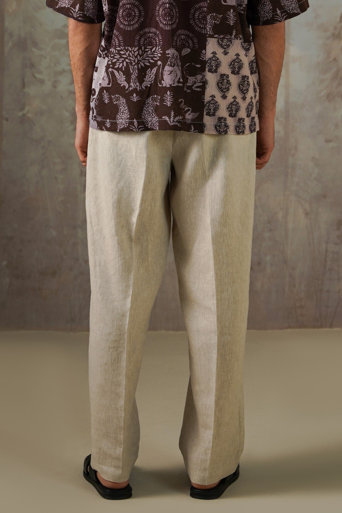 BEIGE PREMIUM LINEN PANTS