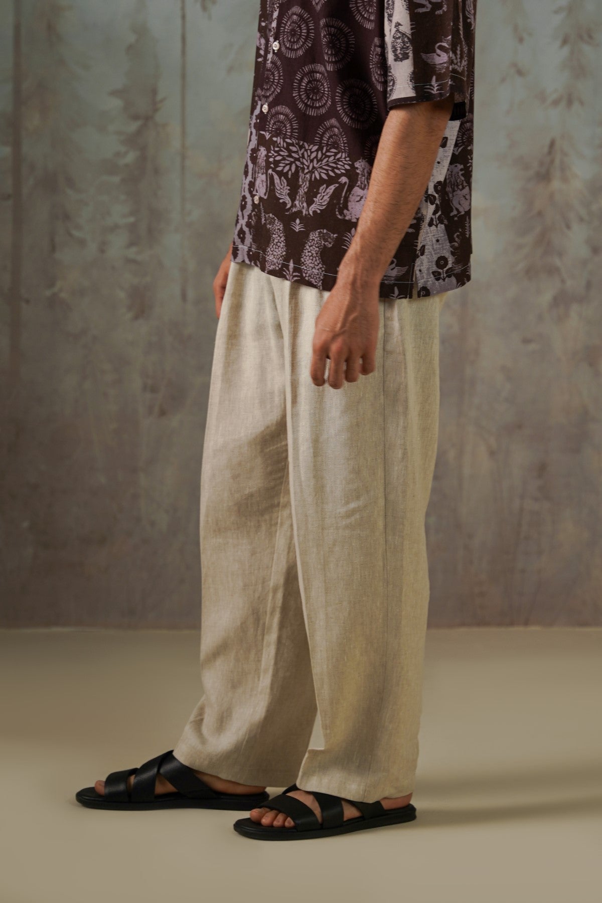 BEIGE PREMIUM LINEN PANTS