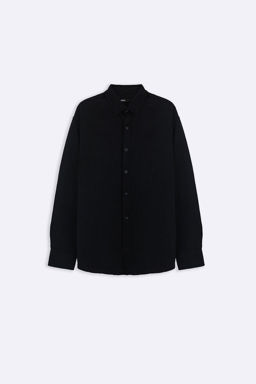 BLACK ABSTRACT JACQUARD SHIRT