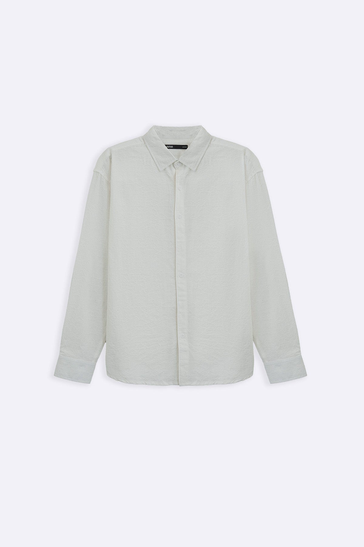 ECRU ABSTRACT JACQUARD SHIRT
