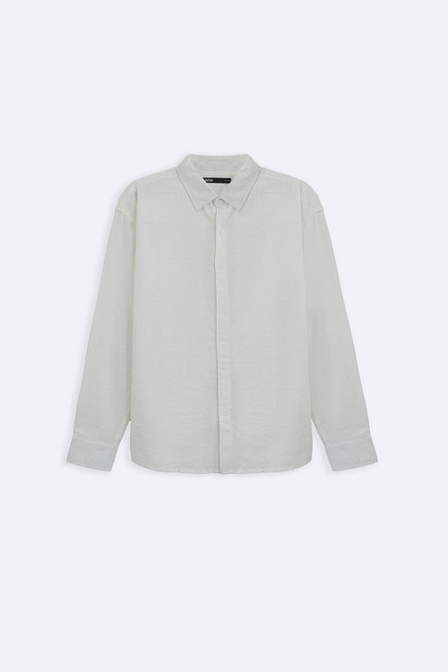 ECRU ABSTRACT JACQUARD SHIRT