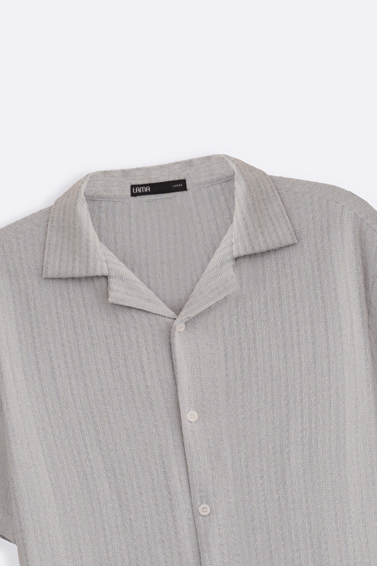 BLUE TEXTURED RESORT SHIRT