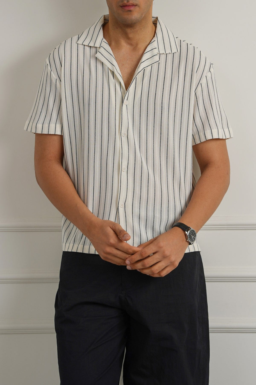OFF WHITE RELAXED STRIPED SAFARI