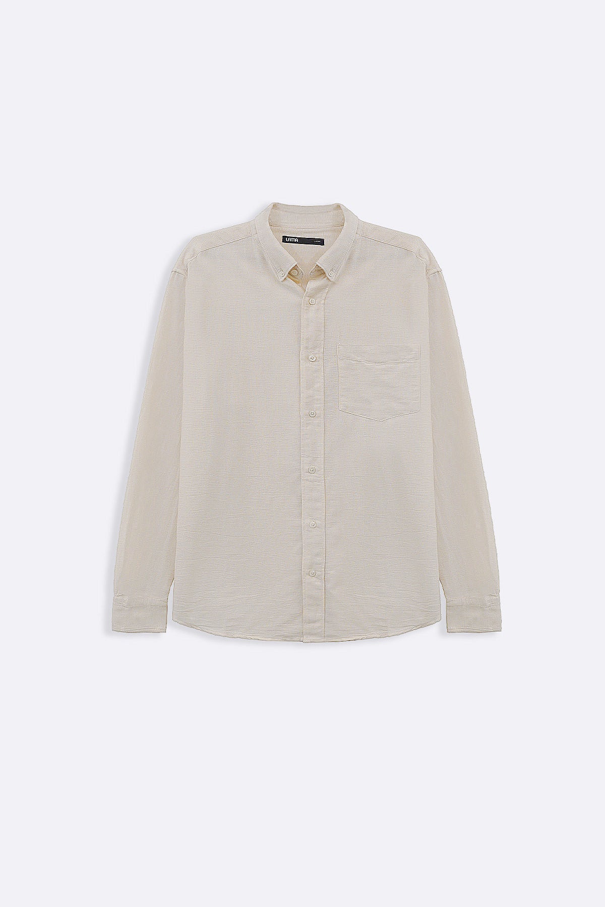 ECRU COTTON DOBBY SHIRT