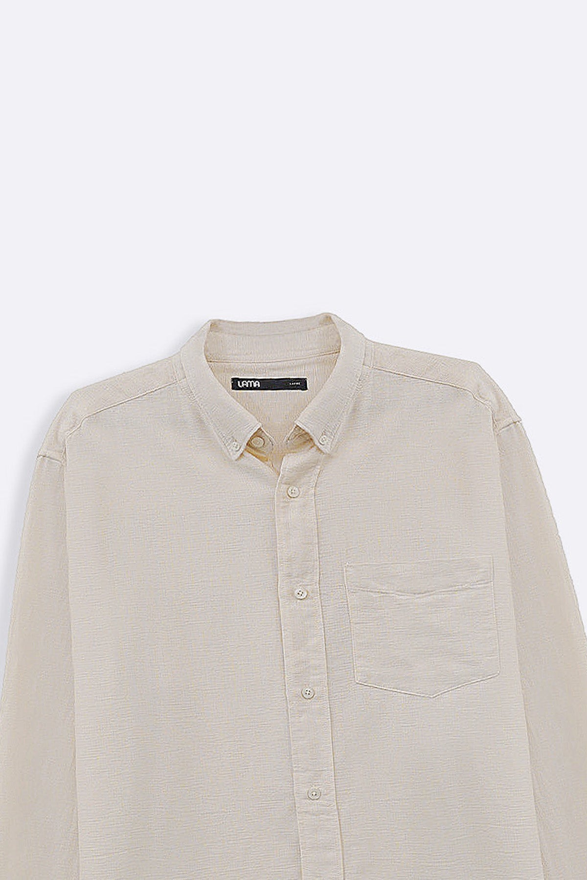 ECRU COTTON DOBBY SHIRT