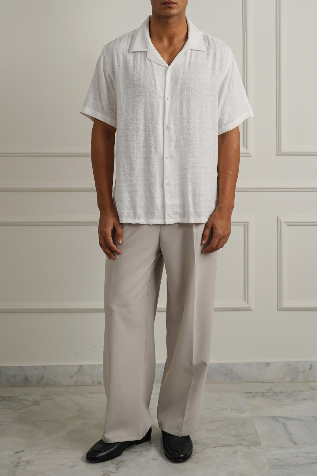 WHITE JACQUARD SUMMER SAFARI