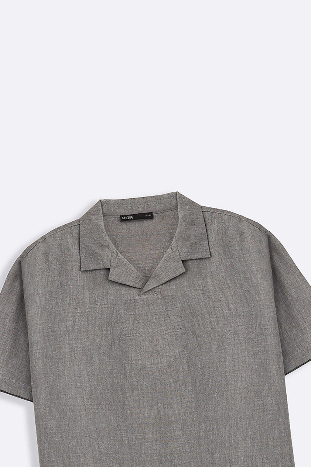 CHARCOAL RESORT COLLARED SHIRT