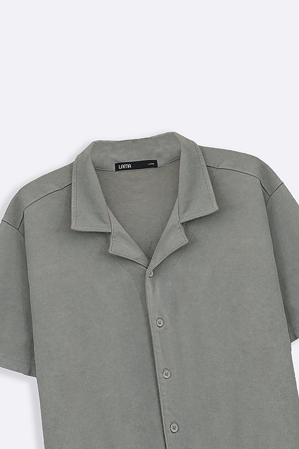 GREY WASHED EFFECT SAFARI SHIRT
