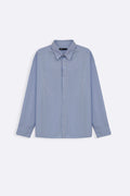 SKY BLUE PREPPY BUTTON DOWN SHIRT
