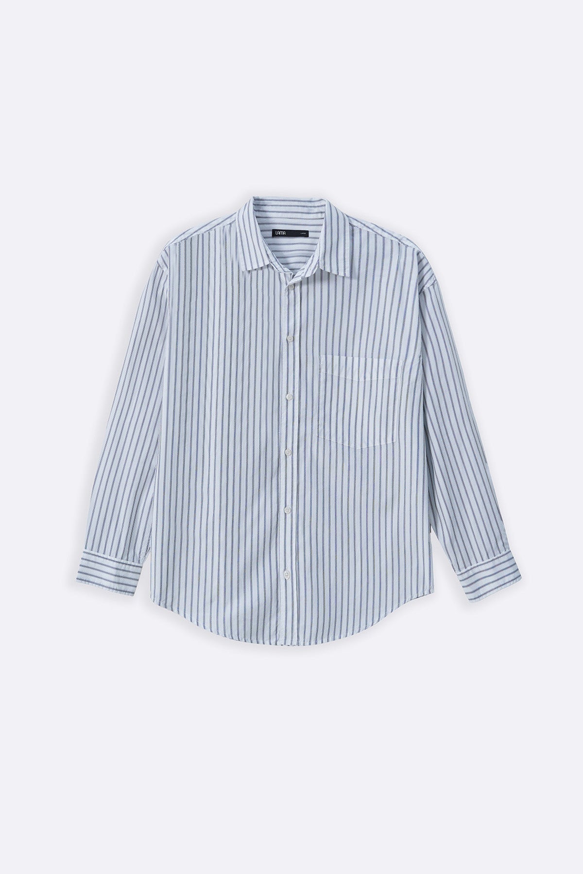 WHITE COTTON STRIPED SHIRT
