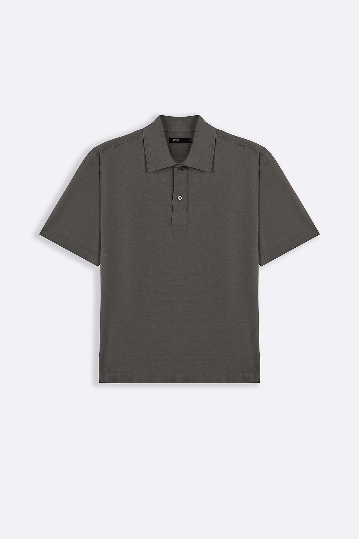 MOUSE GREY QUARTER PLACKET SHIRT