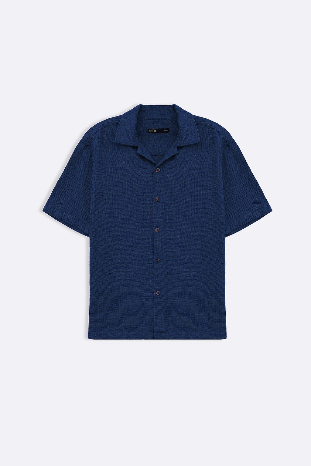 TEAL TEXTURED COTTON SAFARI SHIRT