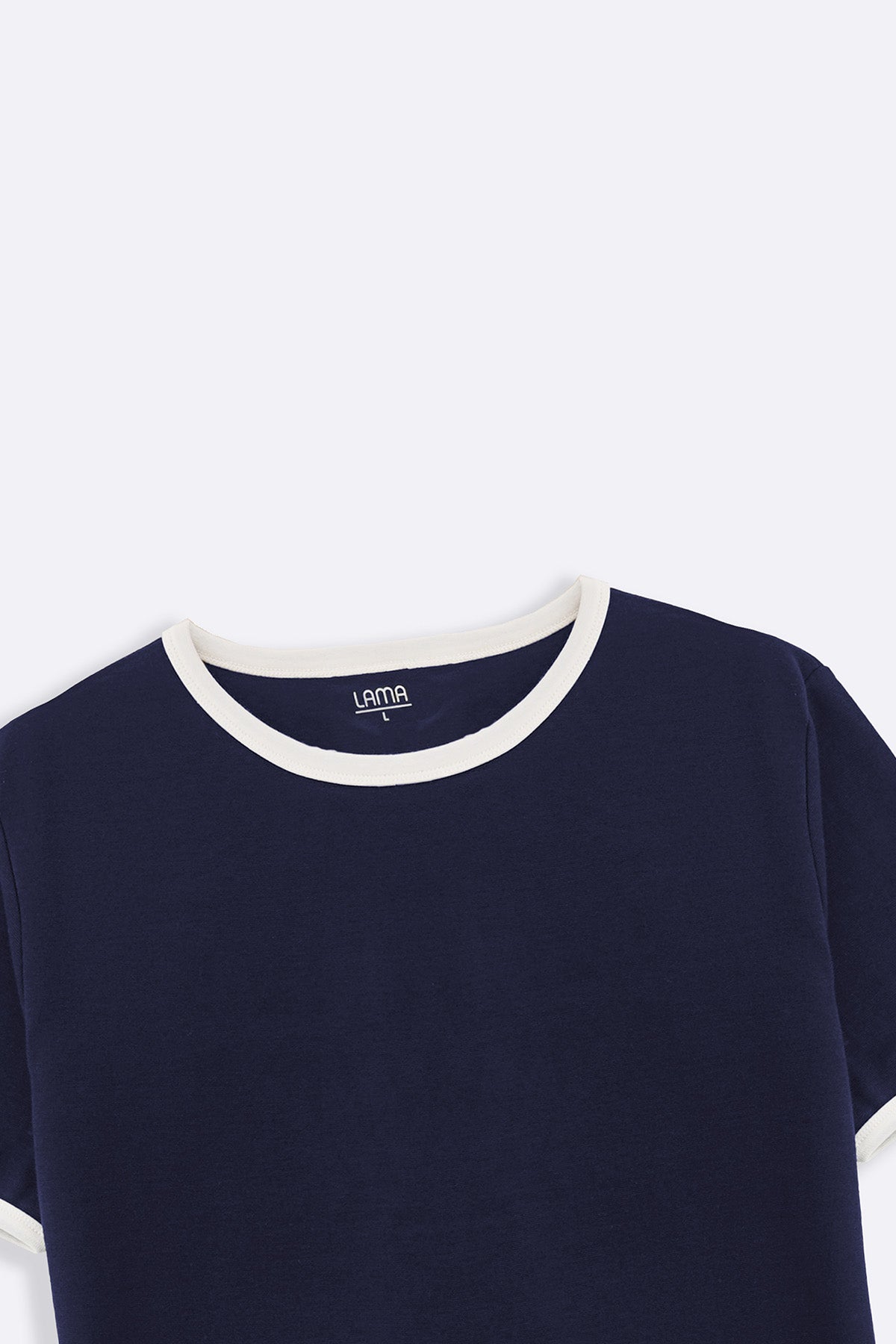 NAVY CONTRAST TEE