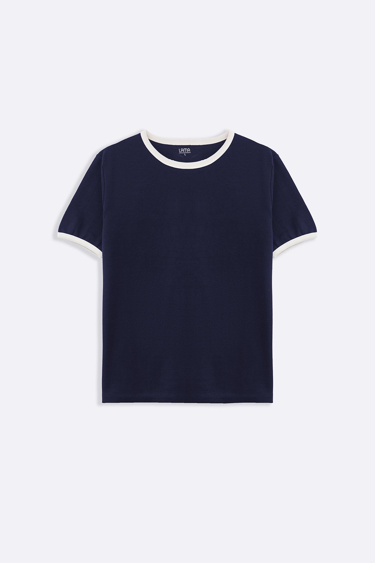 NAVY CONTRAST TEE