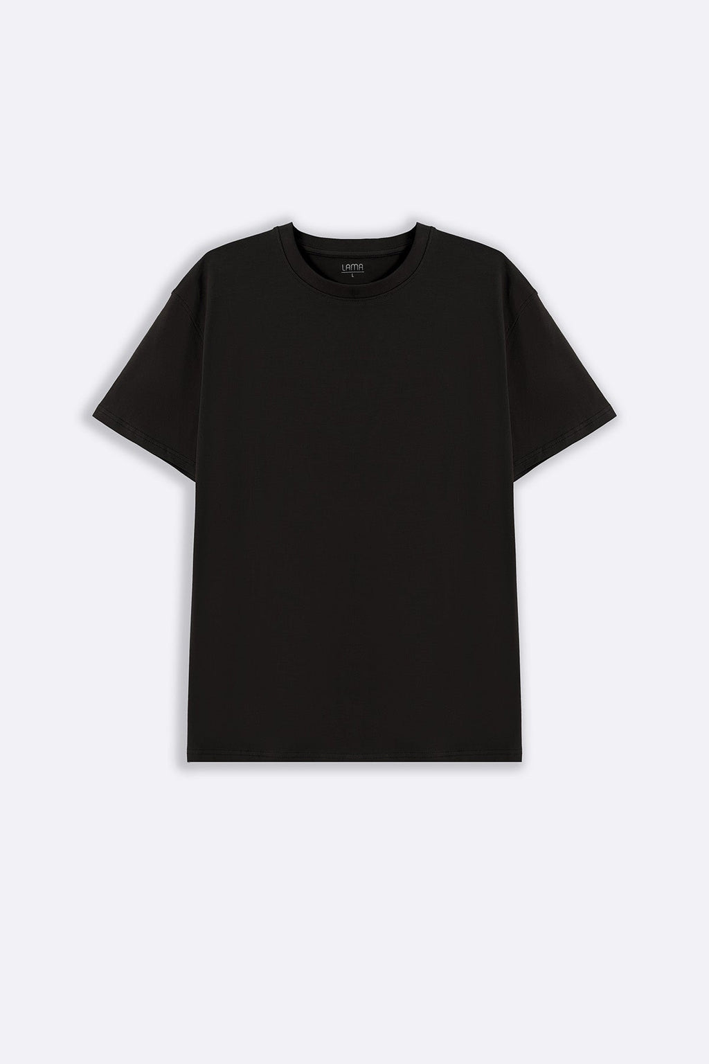 BLACK ESSENTIAL CREW NECK TEE