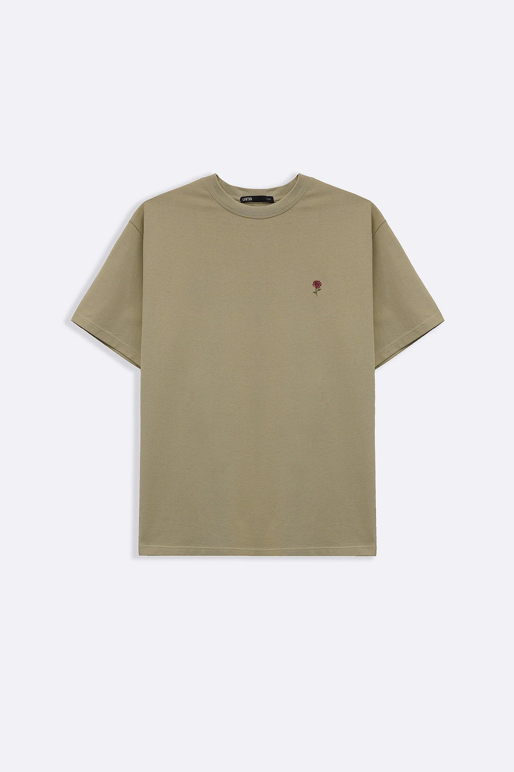 LIGHT GREEN ROSE GRAPHIC TEE