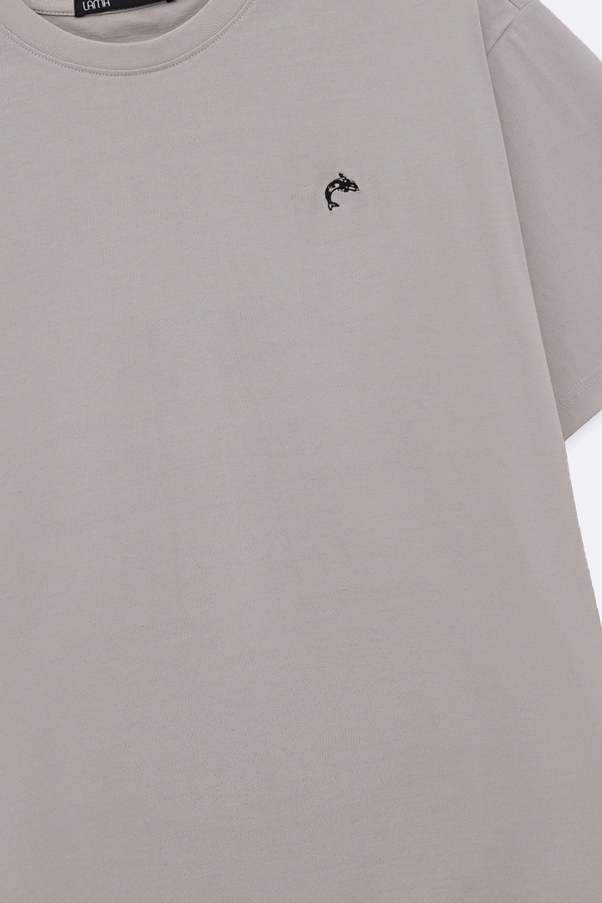 LIGHT GREY DOLPHIN TEE