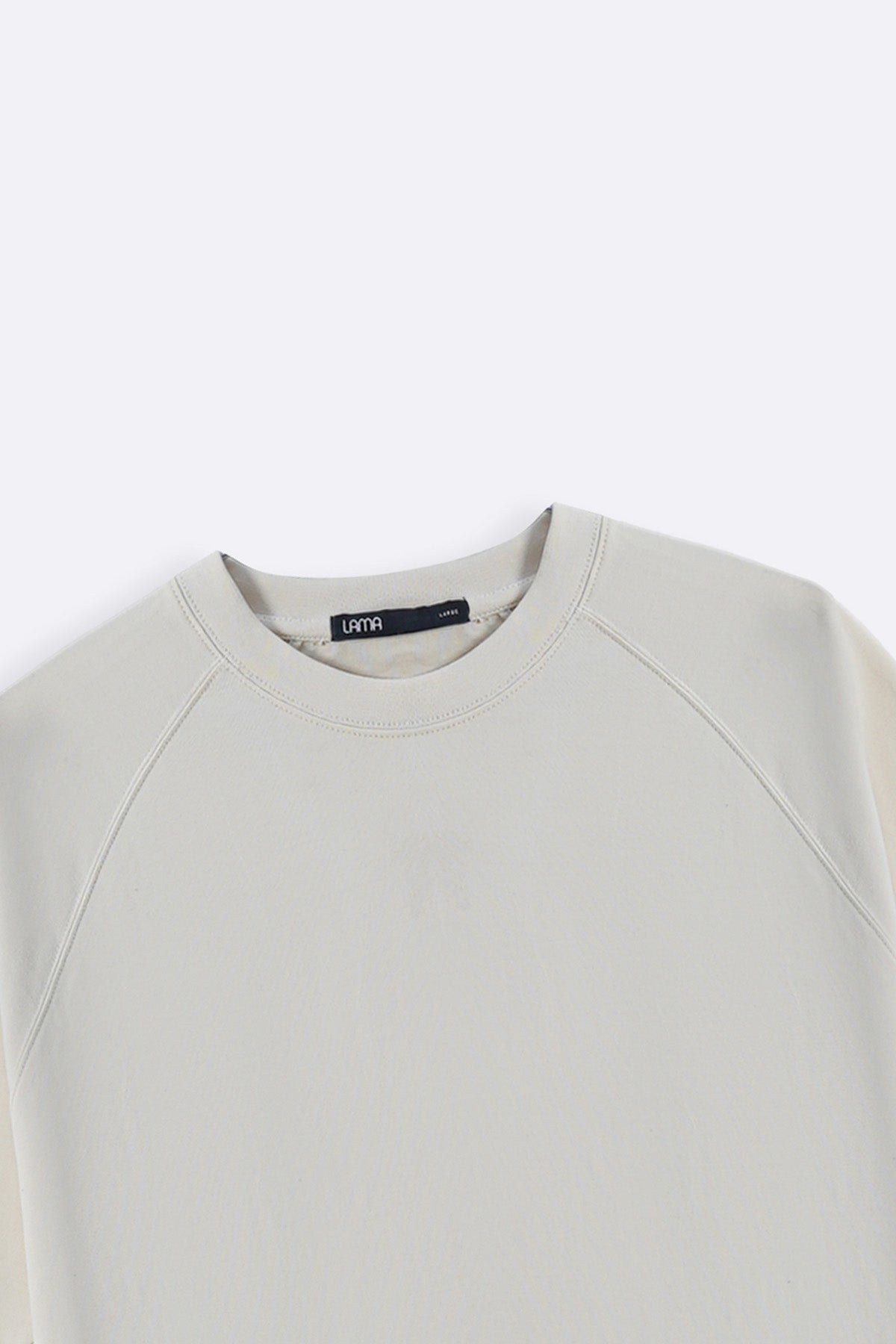 IVORY RAGLAN COTTON TEE