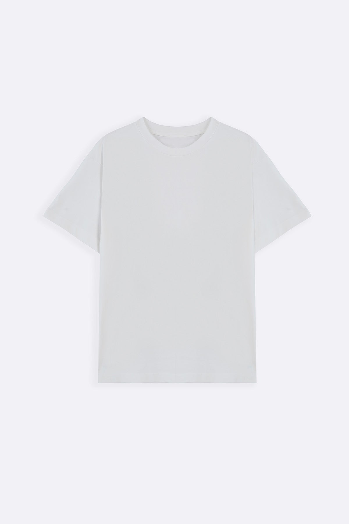 WHITE BASIC SOLID TEE