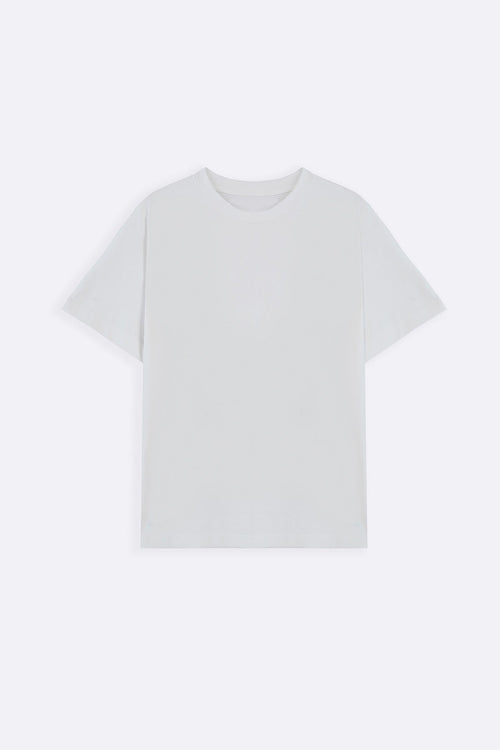 WHITE BASIC SOLID TEE