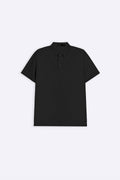BLACK MINIMALISTIC POLO