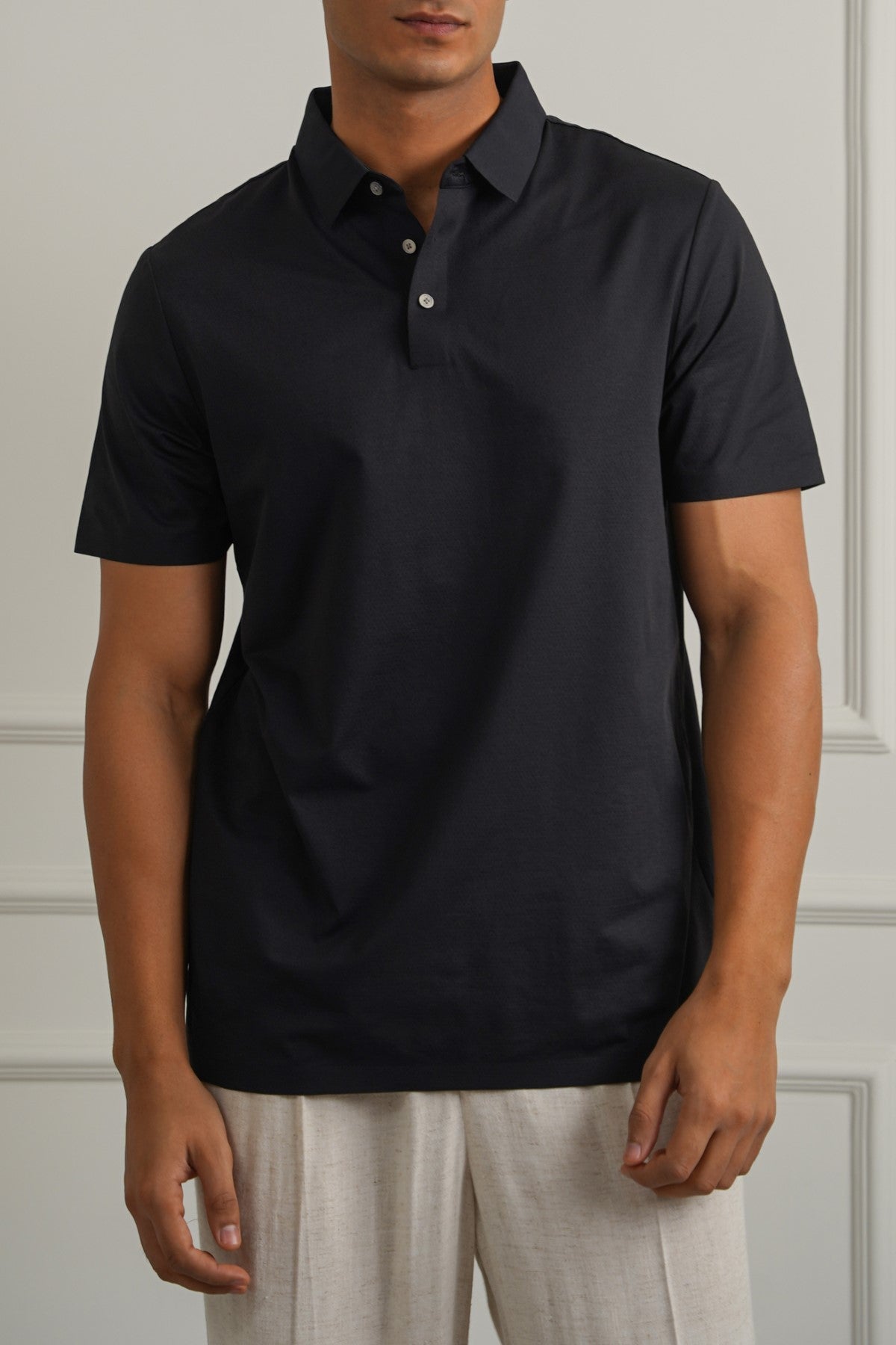 BLACK SUMMER POLO