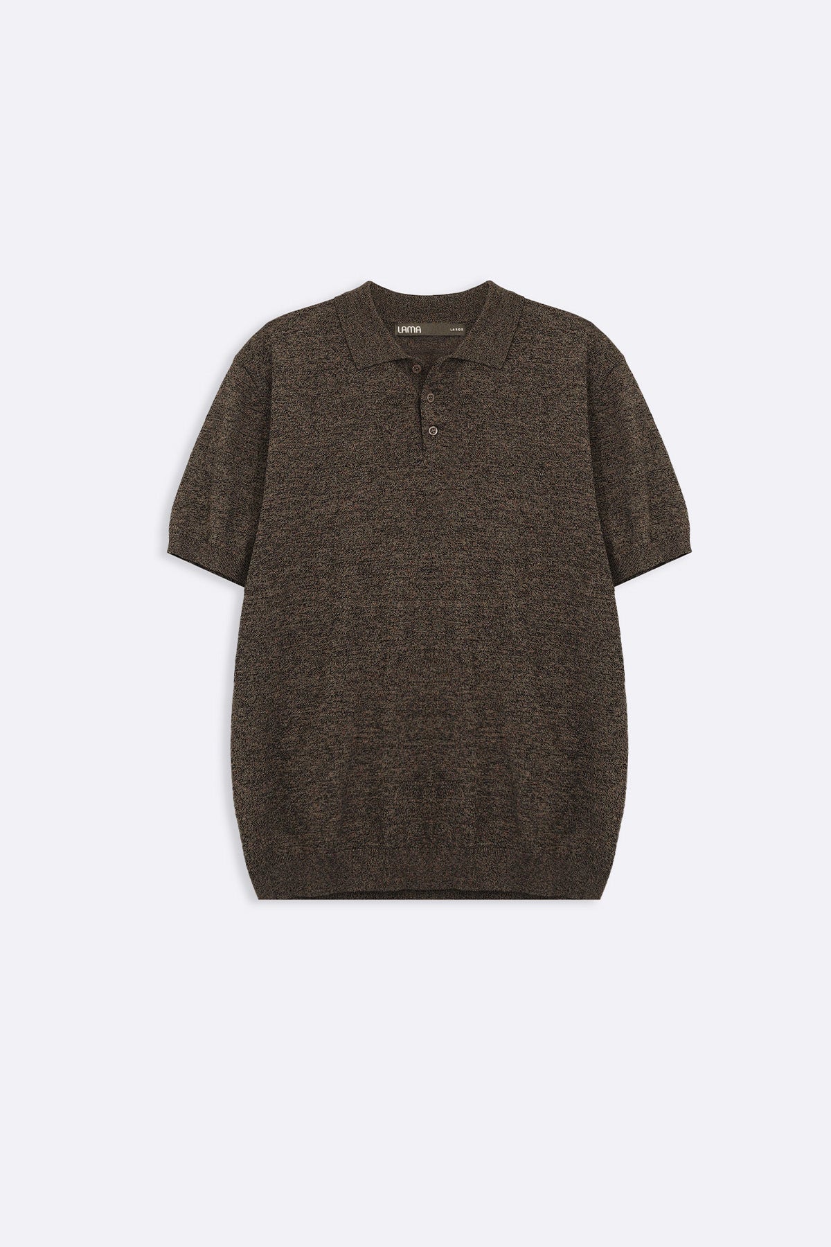 BROWN MELANGE EFFECT POLO