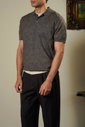 BROWN MELANGE EFFECT POLO