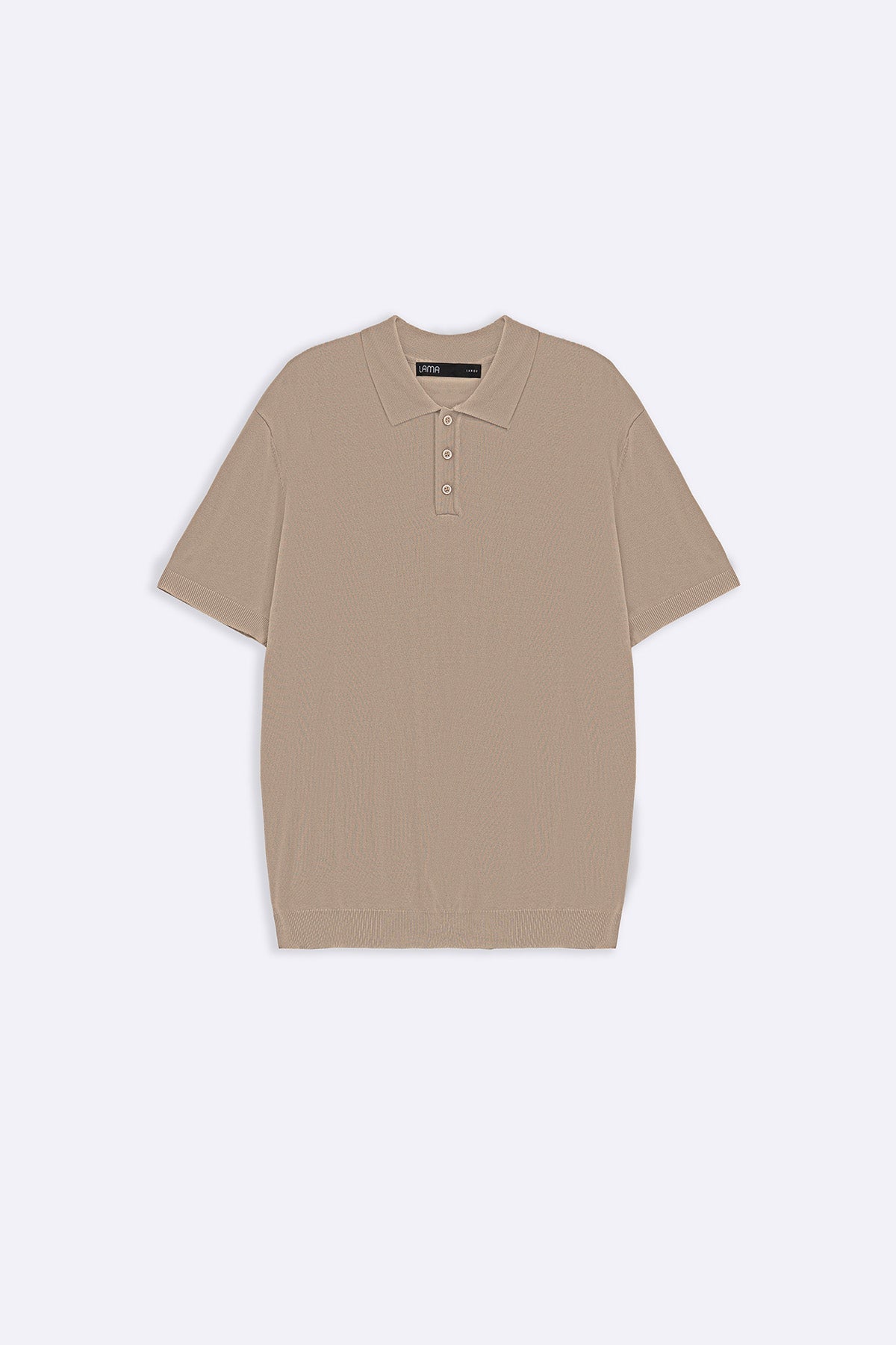 BEIGE CASUAL STRIPED TEE