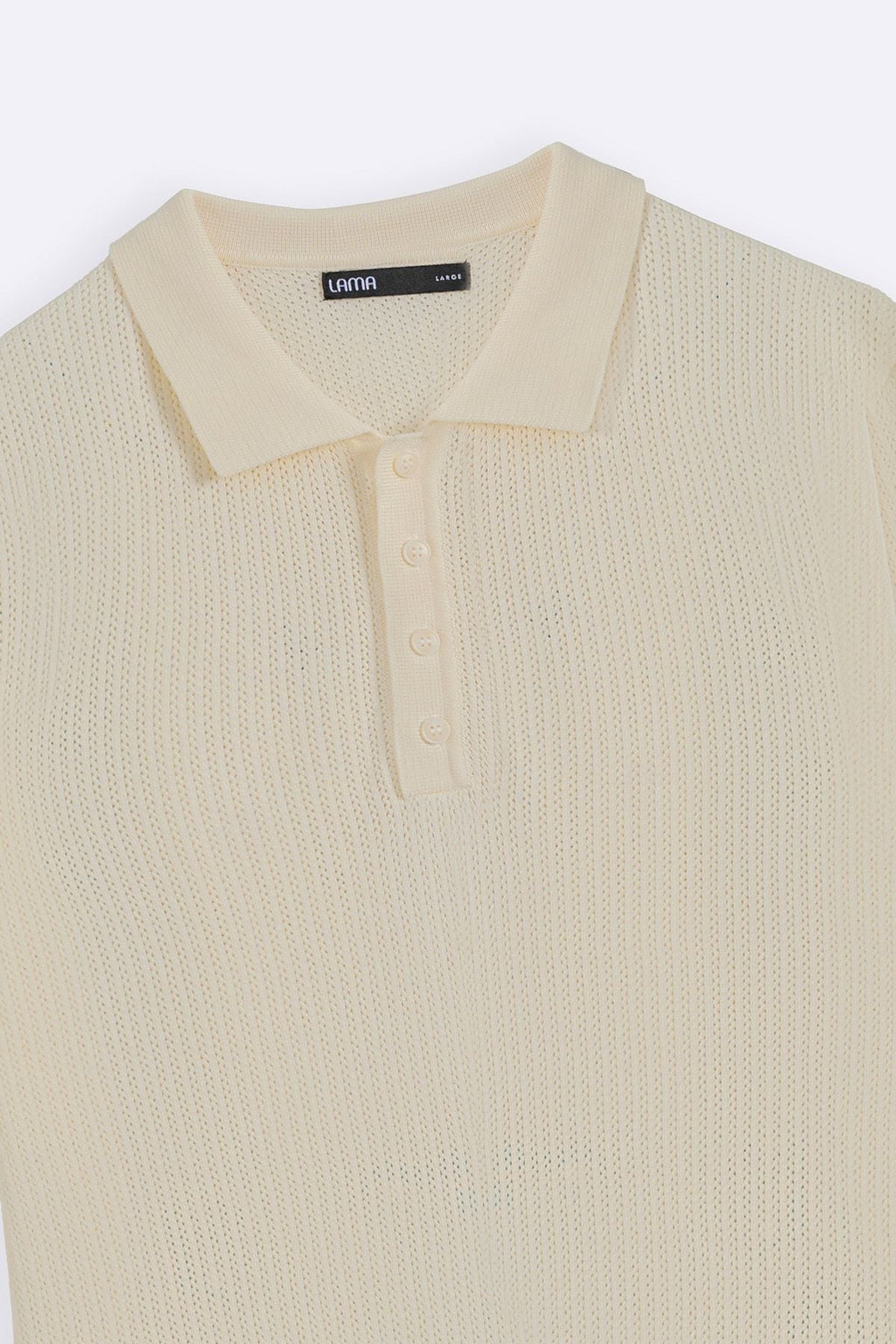 OFF WHITE TEXTURED POLO