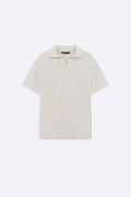 IVORY OPEN COLLAR RESORT POLO