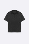 CHARCOAL CONTRAST COLLAR POLO