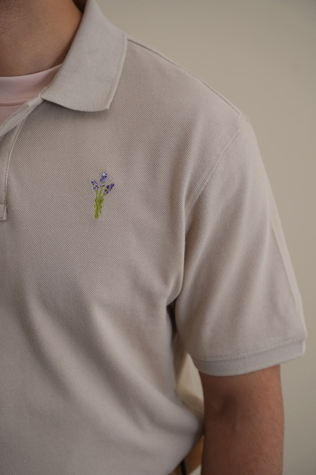 SAND PIQUE POLO SHIRT