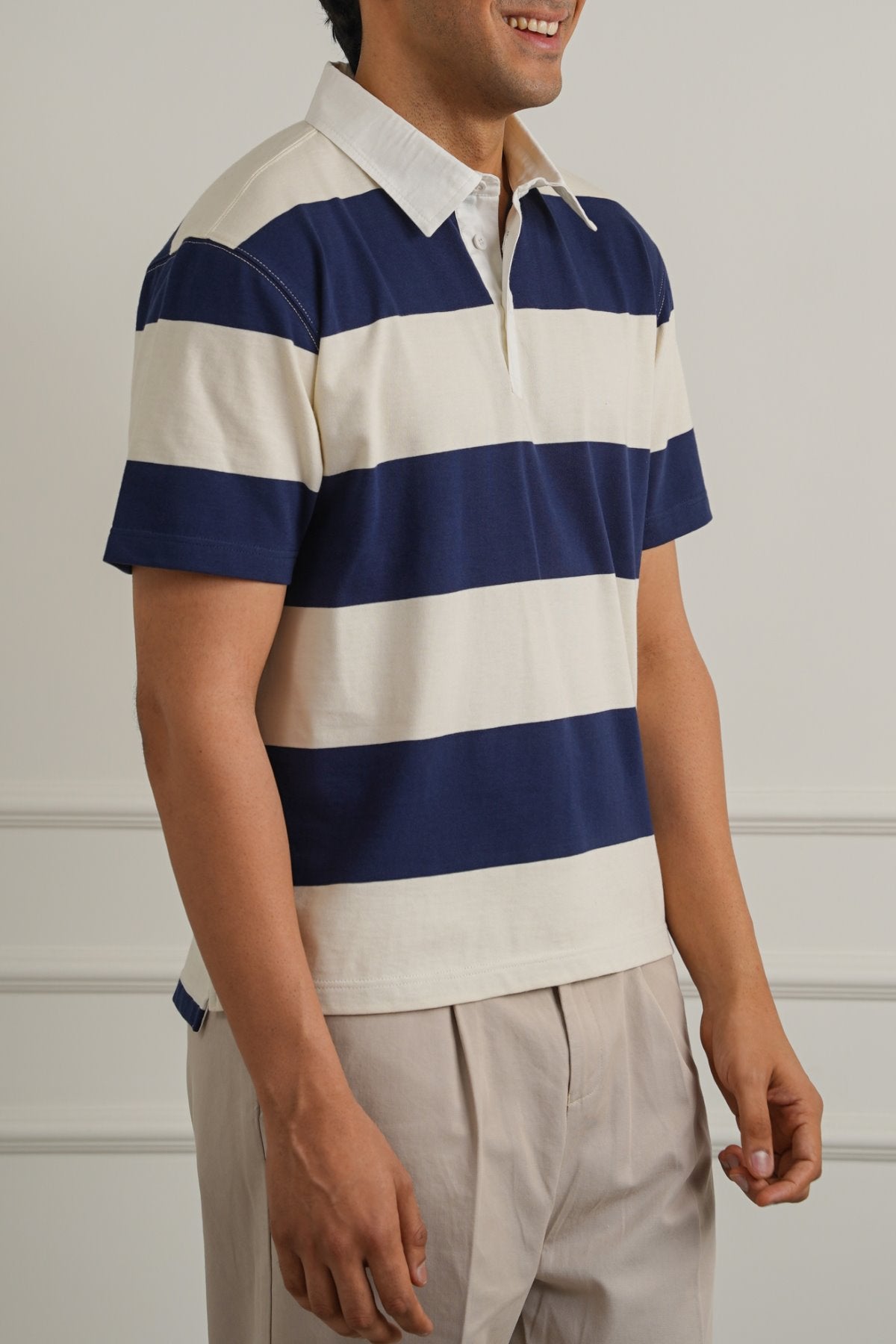 NAVY CLASSIC RUGBY POLO