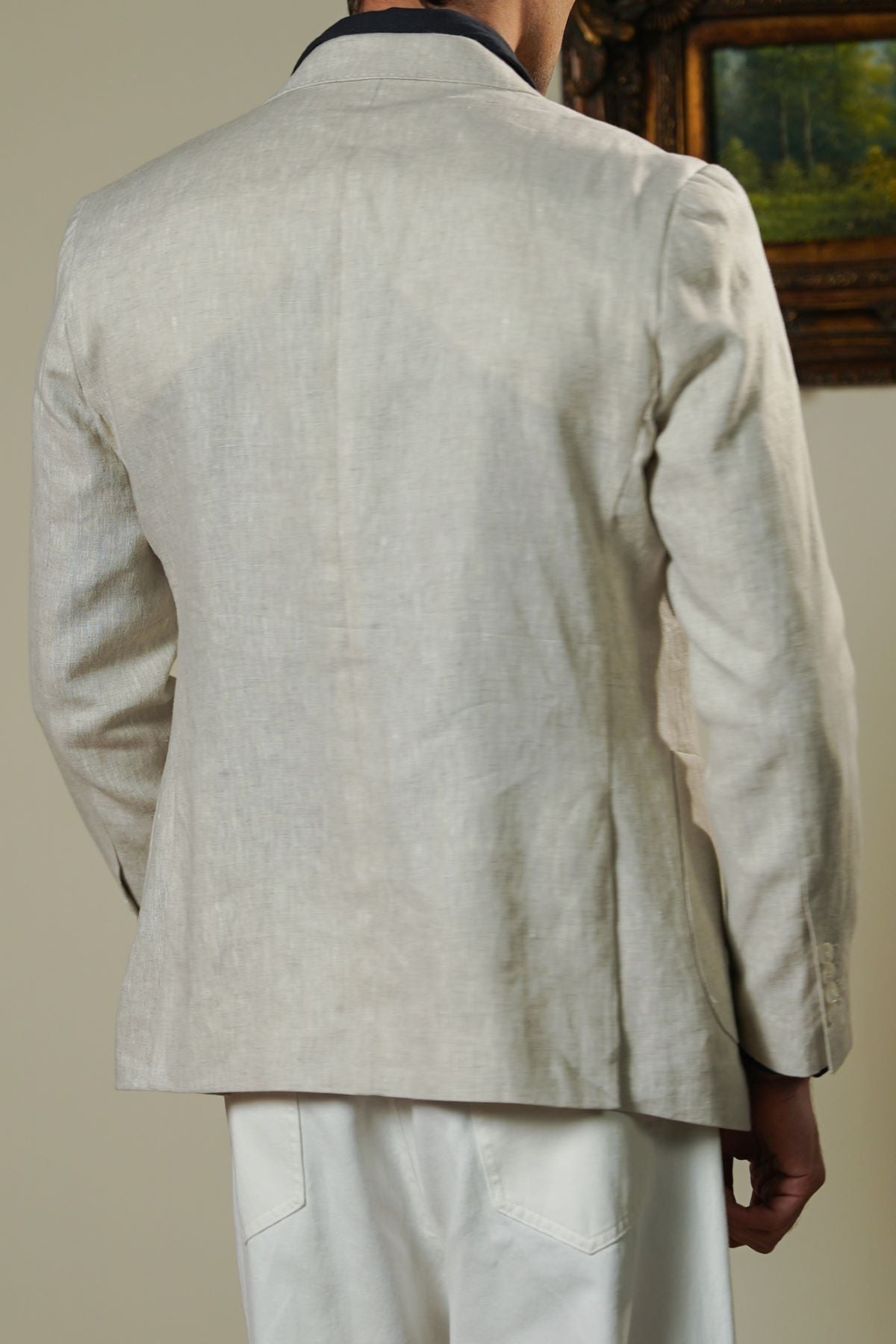 BEIGE PREMIUM LINEN BLAZER