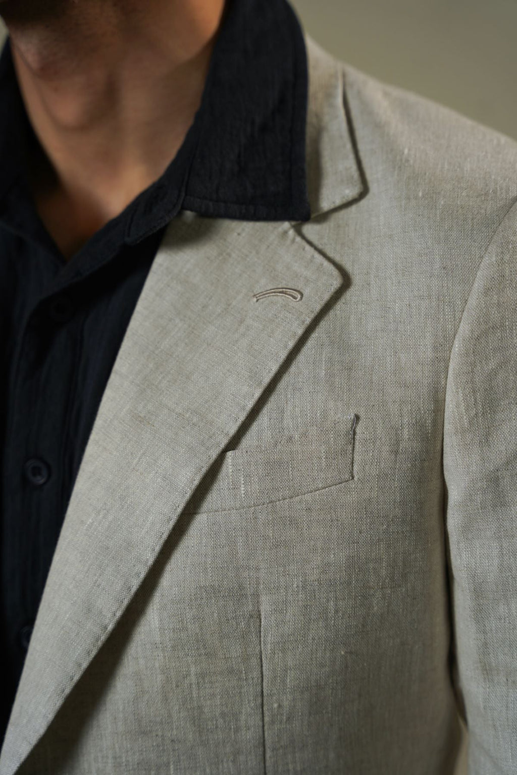 BEIGE PREMIUM LINEN BLAZER