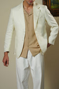 OFF WHITE PREMIUM LINEN BLAZER