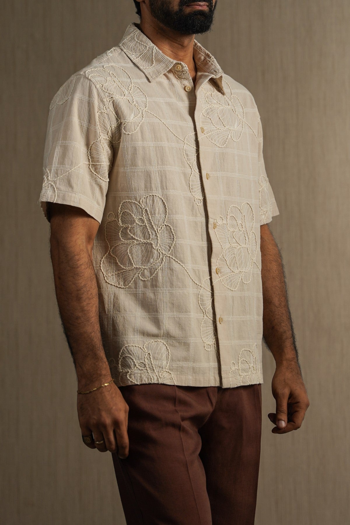 ECRU ECRU LINE COTTON SHIRT